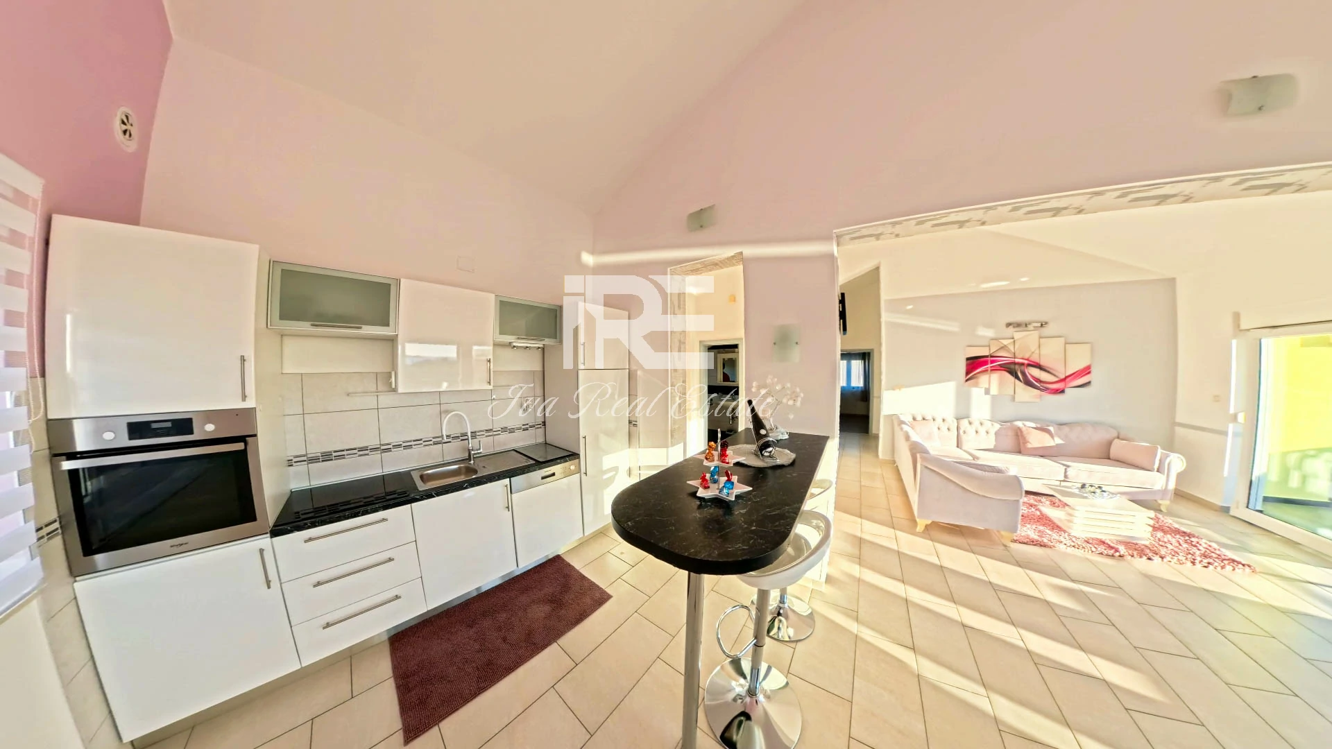 Villa Sibenik - Main living room with open kitchen