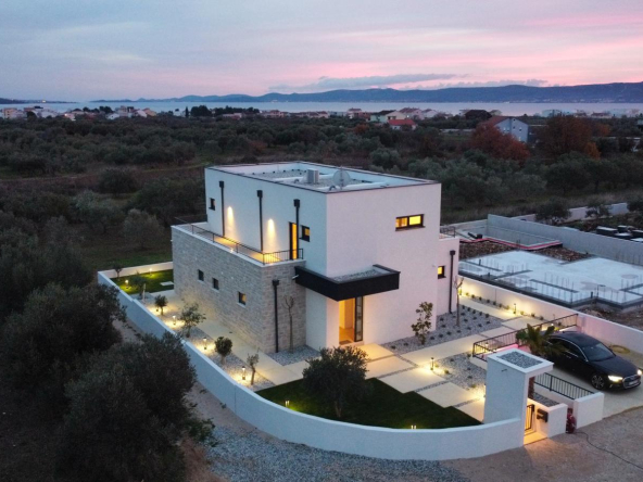 Aerial View – Luxury Villa Zadar
